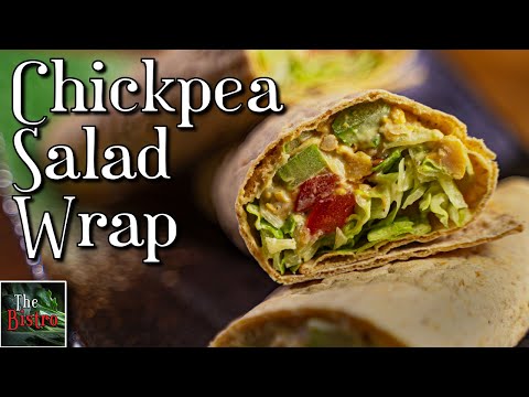 Vegan Chickpea Salad in a Wrap - SUPER EASY RECIPE