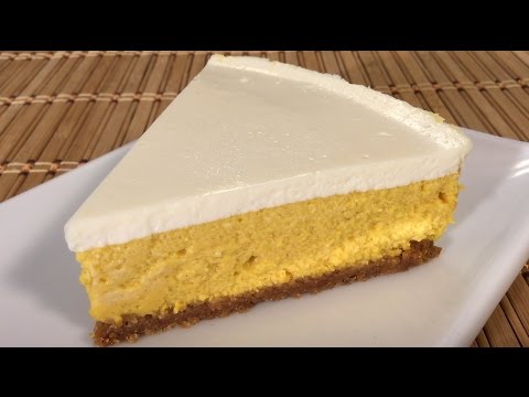 How To Make Pumpkin Cheesecake Japanese Food Recipes Asian Desserts Sour Cream Topping