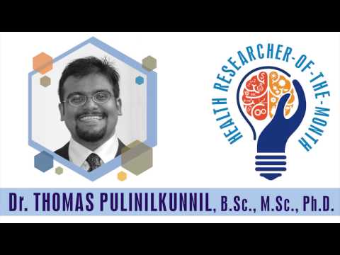 Dr. Thomas Pulinilkunnil - Researcher of the Month. Young Minds. New Finds.