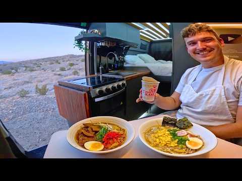 Cooking Ramen 3 Ways | Vanlife Camping in the Desert