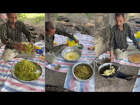 Green masala chips - Gujarati gathiya making