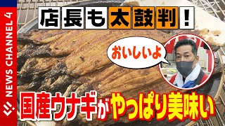 【土用の丑の日】ライブ感満載！ウナギのかば焼き実演販売＜NEWS CH.4＞