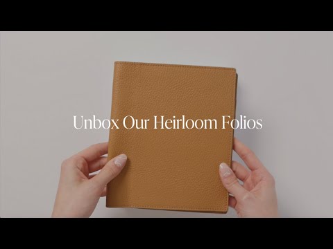 Heirloom Folio Leather Planner Covers | Cloth & Paper