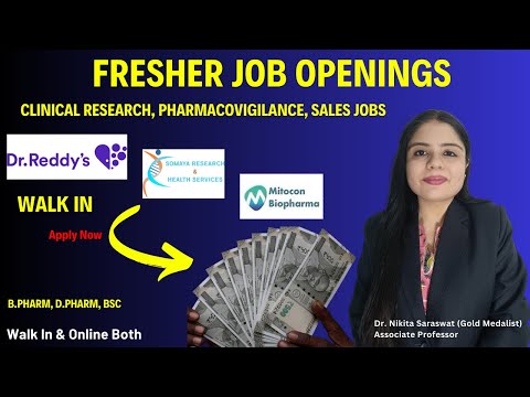 High-Paying Pharma Jobs for Freshers | Walk-In Drive | Top High-Salary Jobs for Freshers in Pharma