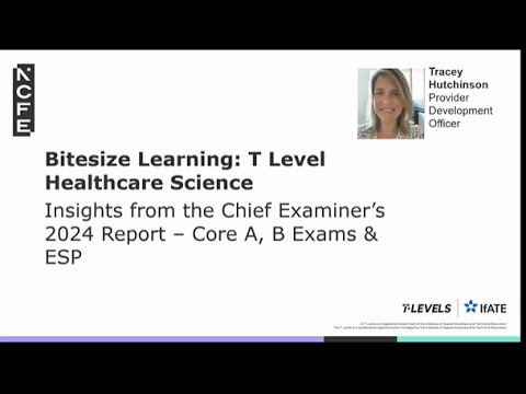 2024 Chief Examiner reports: T level healthcare Science Core Exams and ESP