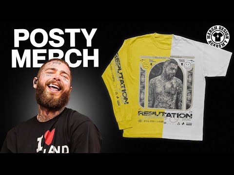 How To Design Post Malone Merch In Adobe Photoshop