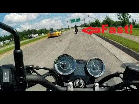 Going for a ride with Frank's motorcycle buddy