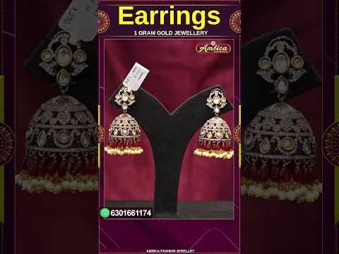 #Shorts Earringes Collection | 1Gram Gold Jewellery