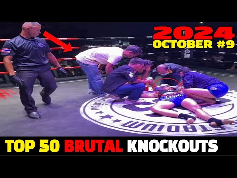 Top 50 Brutal Knockouts October 2024 #9 (MMA•Muay Thai•Boxing•Kun khmer)