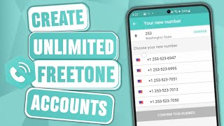 How To Create Unlimited Freetone Accounts 2023