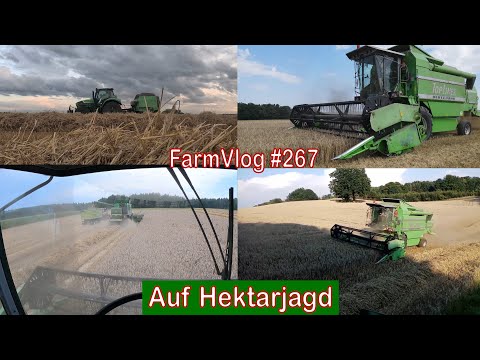 Farmvlog #267: Auf Hektarjagd mit dem Topliner 4065 HTS | Abschluss Getreidernte | Lohndrusch