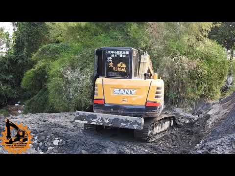 sany sc75 cleaning location area after unloading from dumper truck