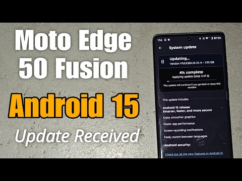 Moto Edge 50 Fusion - Android 15 Update Received, New Features