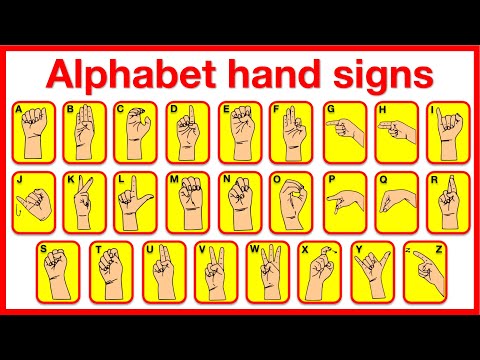 Alphabet Hand Signs 👍🏻 | Learn the alphabet hand signs | British English