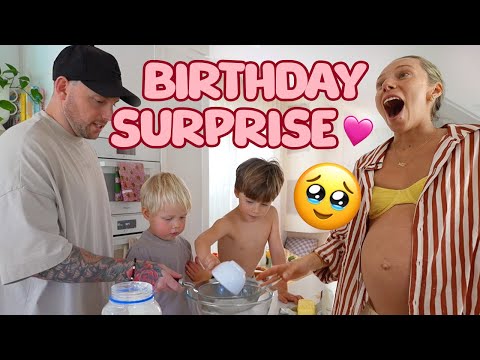 The boys SURPRISED me for my birthday!! It was CHAOS but so sweet...