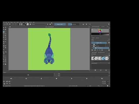 Emma's animation practice video with Krita