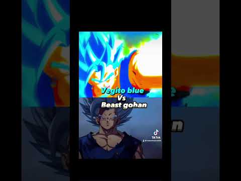 Vegito blue vs beast gohan #foryou #anime #dragonball #edit #subscribe #goku #debate