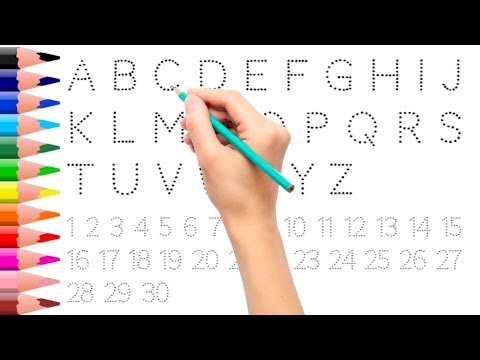 Fun and Educational Dotted Tracing abcd, 123 For Kids,Shapes | Number Writing and Preschool learning