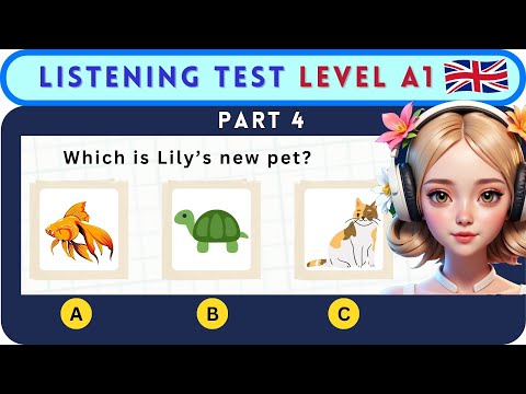 Easy English Listening Test | A1 Level for Beginners - Part 4