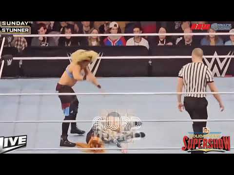 Becky lynch vs zoey stark holiday tour match