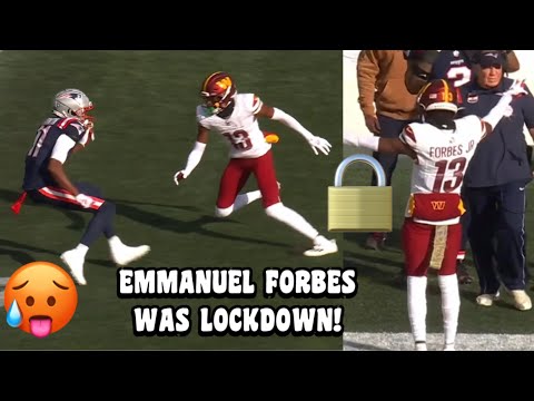 ‘ROOKIE’ Emmanuel Forbes SHUT DOWN the Patriots! 🥵 Commanders Vs Patriots 2023 highlights