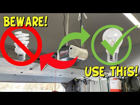 Why you SHOULD NOT use LED bulbs in your garage door opener!!