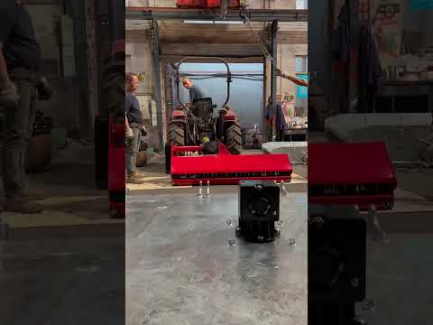 Testing before packaging-tractor flail mower EFGCH175 three point flail mulcher with hammer blade