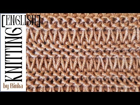 [English] How to knit an original simple stitch for beginners.