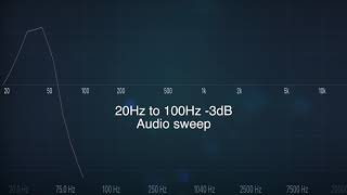 20Hz to 100Hz -3dB Audio sweep