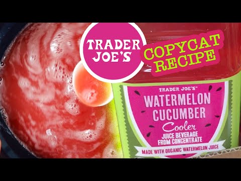 WATERMELON CUCUMBER JUICE (Trader Joe's Copycat Recipe made BETTER!) -Delicious & Fresh Agua Fresca