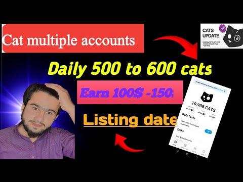 How To create multiple accounts on cat|cat listing date|How to connect wallet |Cat working