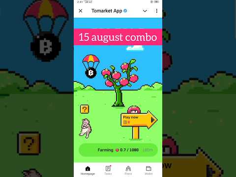 Tomarket combo today 15 august | Tomarket mystery | Tomarket Tomato Secret | Tomarket secret combo