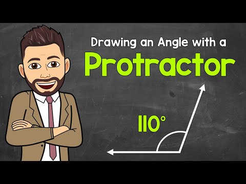 Drawing an Angle with a Protractor | 110° Angle | Math with Mr. J