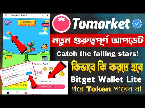 Tomarket New Update | Tomarket Catch the falling stars | Tomarket Connect your Bitget Wallet Lite