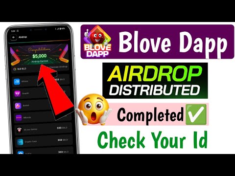 Blove Dapp Airdrop Distribution Check Now ! Blove dapp airdrop check kaise kare