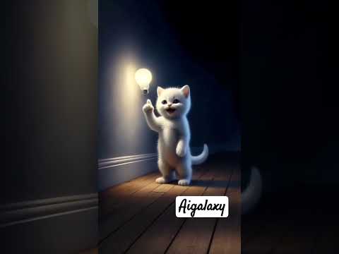 Cat frighten #cat #kitten #aicatshorts #aicatstories #shorts #shortfeed #aicats