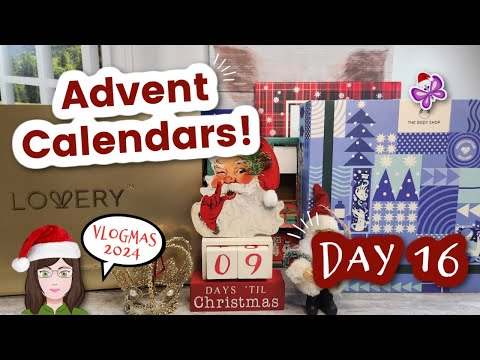 Day 16 - Opening ADVENT CALENDARS!  Vlogmas Day 16!  2024