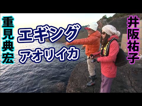 祐子おねぃさんと重鎮が冬のエギングを満喫する！ 1/2 『とことんエギパラダイス 90 井阪祐子・重見典宏×徳島県南の旅』イントロver.【釣りビジョン】その①