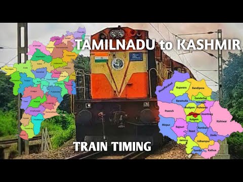 Tamilnadu to Kashmir Train// Kashmir to Tamilnadu Train