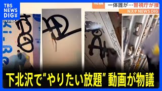 「許せない」“やりたい放題”動画が物議　落書きと万引き繰り返す｜TBS NEWS DIG