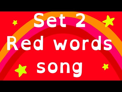 RED WORDS SET 2 | RWI | Tricky Words | Phonics Song | Sight Words | Star Words | LOU BEE ABC