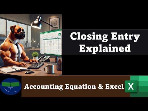 Closing Entry Explained Using Accounting Equation 1 Accounting Equation - Excel