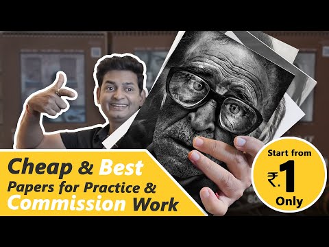 Cheapest & Best Drawing Papers for Commission Work & Practice Work | Best Drawing Papers