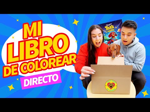 ¡Mi LIBRO de COLOREAR!🎉 Directo con mis papás!