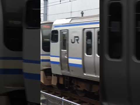 横須賀線Ｅ217系遅延無しで横浜駅10番線に高速入線！#shorts