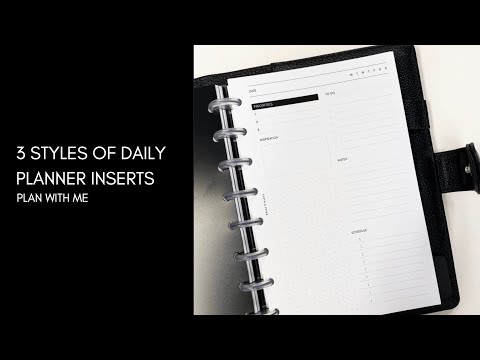 Plan With  Us! Daily Planner Inserts | Cloth & Paper