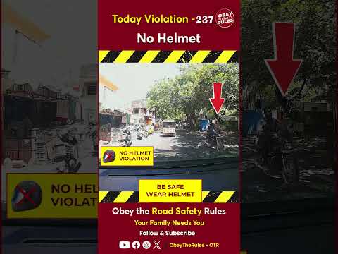 TODAY VIOLATION-237 Secure your Ride with Helmet #chennaitrafficpolice #otr #obeytherules#RoadSafety