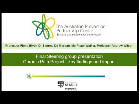 Chronic Pain Project | Video presentation 9 December 2020