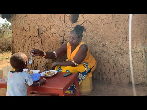 RAW African Village Life In The Wilderness #cooking Traditional African Village Food For Breakfast