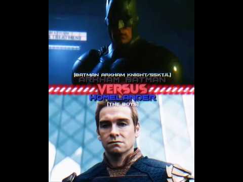 Arkham Batman vs Homelander #theboys #batmanarkhamknight